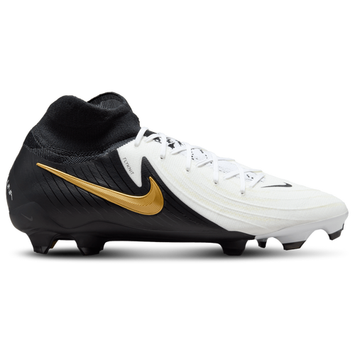 

Nike Mens Nike Phantom Luna II Pro FG - Mens Soccer Shoes White/Black/Metallic Gold Coin Size 09.0