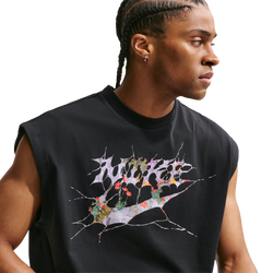 Men's - Nike Drifit Standard Issue Sleeveless Top Gfx - Turf Orange/Black