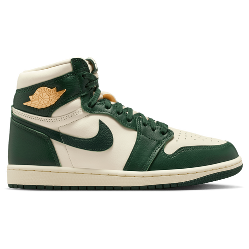 WOMENS - Jordan Air Jordan Retro 1 Hi RMSTD - Pale Ivory/Fir Pro Green