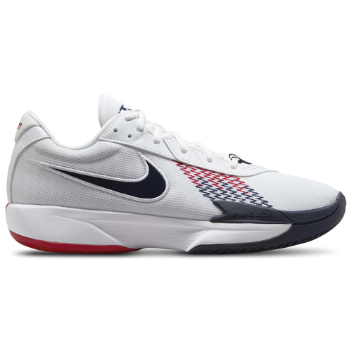 

Nike Mens Nike Air Zoom G.T. Cut Academy - Mens Basketball Shoes White/Sport Red/Obsidian Size 10.5