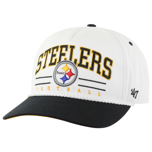  - 47 Brand Steelers Roscoe Two Tone Hitch RF Cap - White/Black