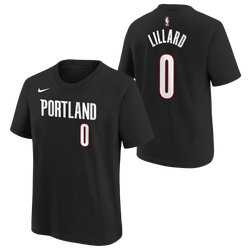 Boys' Grade School - Nike Damian Lillard Blazers Short Sleeve T-Shirt - Black