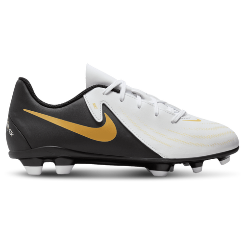 

Nike Boys Nike Jr Phantom GX II Club FG/MG - Boys' Grade School Soccer Shoes Black/White/Metallic Gold Coin Size 06.0