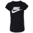 Nike Futura Short Sleeve T-Shirt - Girls' Preschool Black