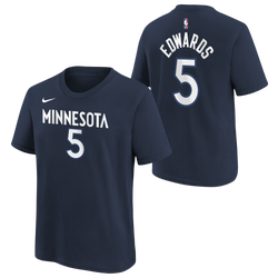 Boys' Grade School - Nike Anthony Edwards Timberwolves S/S T-Shirt - Rush Blue