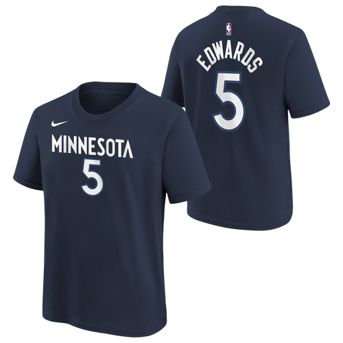 Nike Boys Anthony Edwards Anthony Edwards Timberwolves Short Sleeve T-Shirt - Boys' Grade School - Rush Blue Size XL