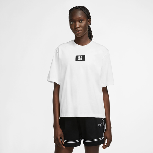 

Nike Womens Nike Sabrina Boxy T-Shirt - Womens White Size S