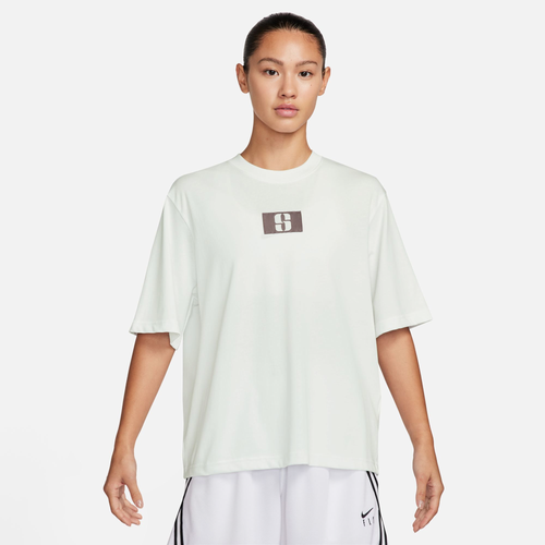 

Nike Womens Nike Sabrina Boxy T-Shirt - Womens Summit White/Purple Size S