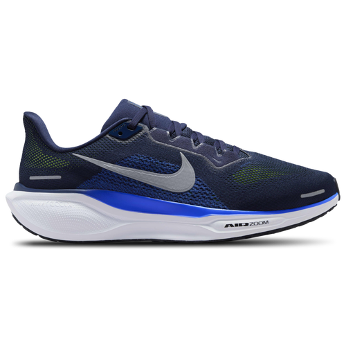 

Nike Mens Nike Air Zoom Pegasus 41 - Mens Running Shoes Reflective Silver/Midnight Navy/Black Size 13.0