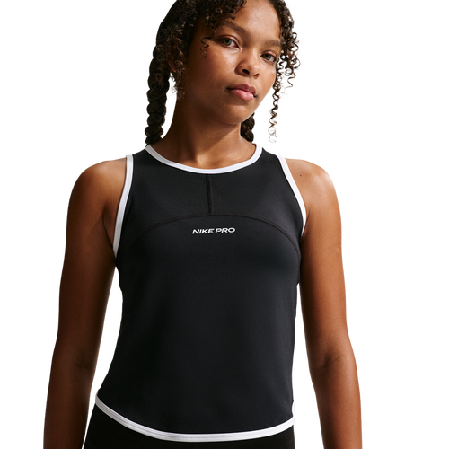 GIRLS - Nike Pro DriFit Tank Sport Pack - Black/White