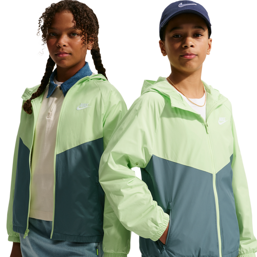  - Nike Windrunner Hooded Jacket - Lt Liquid Lime/Mineral Slate White