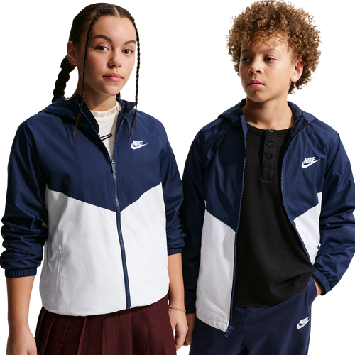 Nike Windrunner Hooded Jacket - Nike Midnight Navy/White