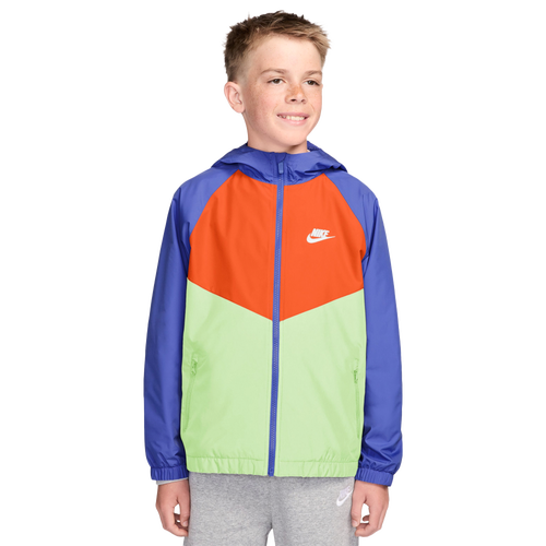 Nike Windrunner Hooded Jacket - Nike Sapphire/Volt Orange