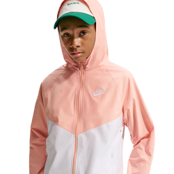 Boys' Grade School - Nike Windrunner Hooded Jacket - Arctic Orange/White/White