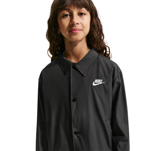  - Nike NSW Repel Club Woven Coach Jacket - Black/White