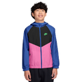 Nike Windrunner Hooded Jacket - Nike Black/Game Royal Playful Pink