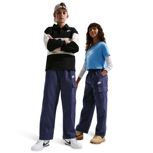  - Nike NSW Club Woven Cargo Pant - Midnight Navy/White