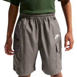 Boys' Grade School - Nike NSW Club Woven Cargo Short - Cave Stone/White