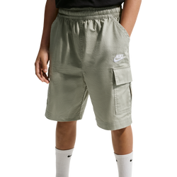 Boys' Grade School - Nike NSW Club Woven Cargo Short - Spruce Fog/White