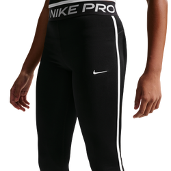 Girls' Grade School - Nike Pro DriFit Capri Sport Pack - Black/Black/White