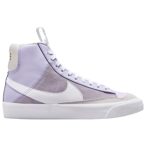 

Boys Nike Nike Blazer Mid '77 SE - Boys' Grade School Shoe Lt Orewood Brown/Lilac Bloom/White Size 05.0