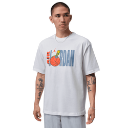 Men's - Jordan NC Cartoon Graphic Short Sleeve Crew - White/Blue