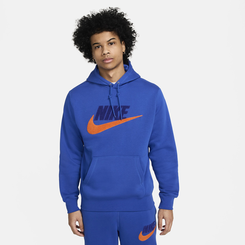 

Nike Mens Nike Club Basketball CHNL FTRA Pullover - Mens Game Royal/Game Royal Size XL