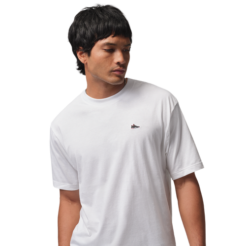 - Jordan Sneaker Patch Short Sleeve Crew - White