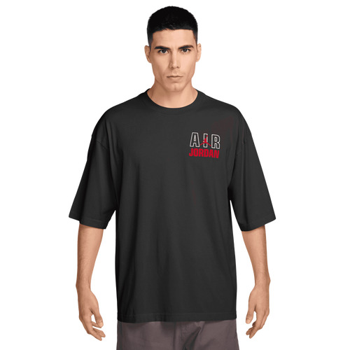  - Jordan Flight Reis Legend Short Sleeve Crew - Black/University Red