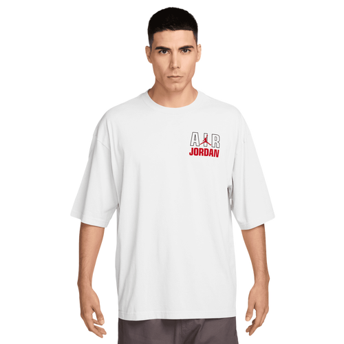 Jordan Flight Reis Legend Short Sleeve Crew - Jordan University Red/White