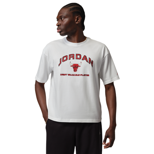 MENS - Jordan Flight Essential Boxy Graphic Short Sleeve Crew - White/Red
