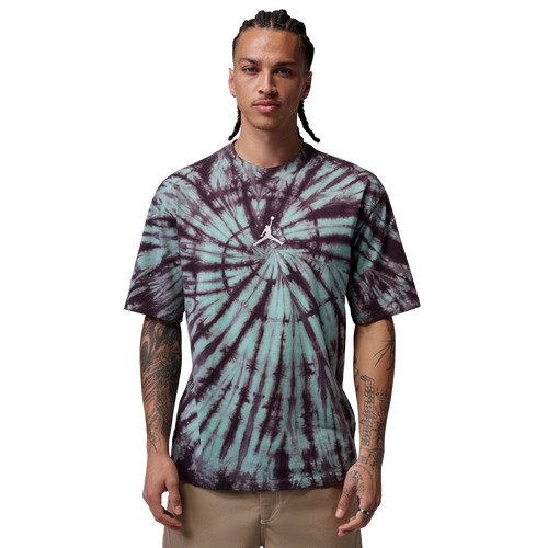 MENS - Jordan Brooklyn Festival TD Seasonal SS Crew - Green Glow/Pale Ivory