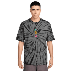 Men's - Jordan Brooklyn Tie Dye Festival Short Sleeve Crew - Iron Grey/Black
