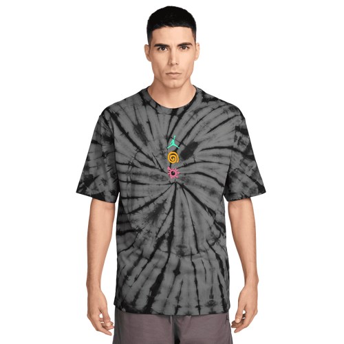 Jordan Brooklyn Tie Dye Festival Short Sleeve Crew - Jordan Iron Grey/Black