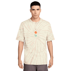 Men's - Jordan Brooklyn Tie Dye Festival Short Sleeve Crew - Sail/Brown