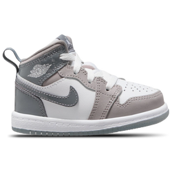 Boys' Toddler - Jordan AJ 1 Mid SE - White/Cool Grey/Medium Grey