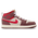 Jordan 1 Mid SE - Girls' Preschool Coconut Milk/Varsity Red/Dark Pony