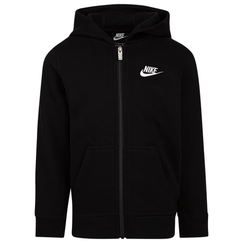 

Boys Preschool Nike Nike Club Fleece Full-Zip Jacket - Boys' Preschool Black/Black Size 4