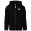 Nike Club Fleece Full-Zip Jacket - Boys' Preschool Black/Black