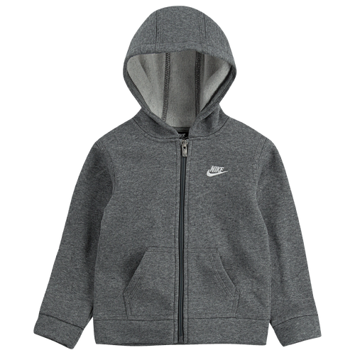 

Boys Preschool Nike Nike Club Fleece Full-Zip Jacket - Boys' Preschool Gray/Gray Size 7