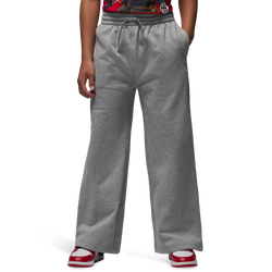 Boys' Grade School - Jordan Brooklyn Open Hem Fleece Pants - Gray
