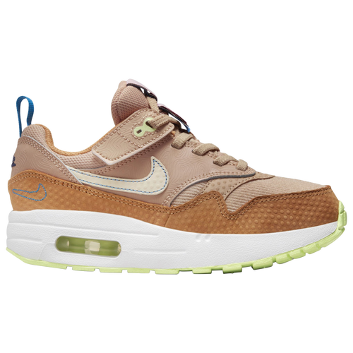 Shop Nike Boys  Air Max 1 Easyon In Hemp/summit White/coconut Milk