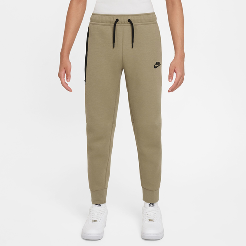 

Boys Nike Nike NSW Tech Fleece Pants - Boys' Grade School Black/Neutral Olive Size XL