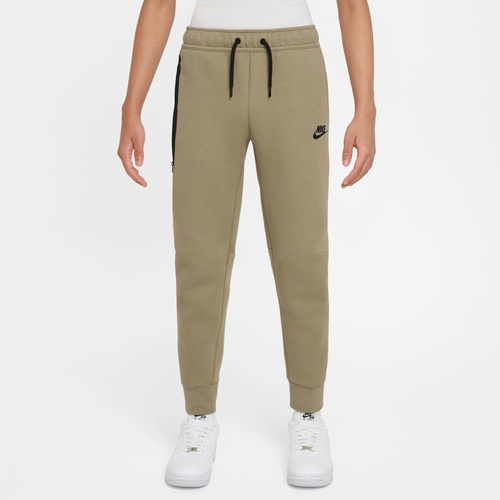 

Nike Boys Nike NSW Tech Fleece Pants - Boys' Grade School Neutral Olive/Black Size L