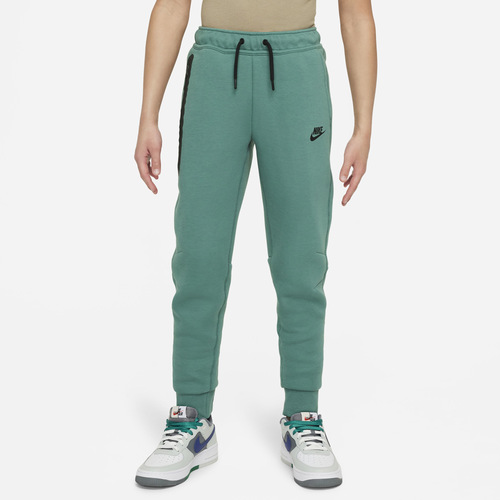 

Boys Nike Nike NSW Tech Fleece Pants - Boys' Grade School Green/Green Size M