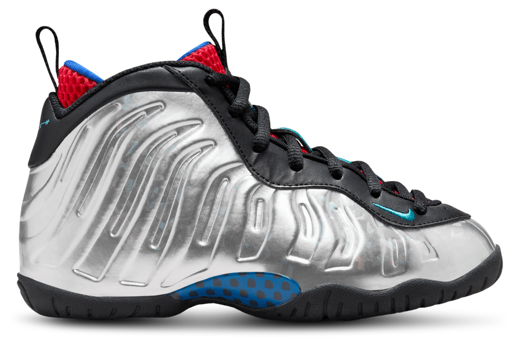 Silver 2025 foamposites footlocker