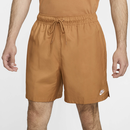 

Nike Mens Nike Club Flow Shorts - Mens Flax/White Size M