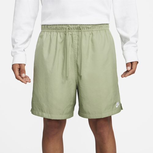 

Nike Mens Nike Club Flow Shorts - Mens Oil Green/White Size MT