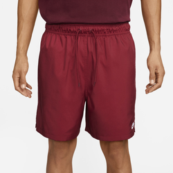 Men's - Nike Club Flow Shorts - White/Team Red