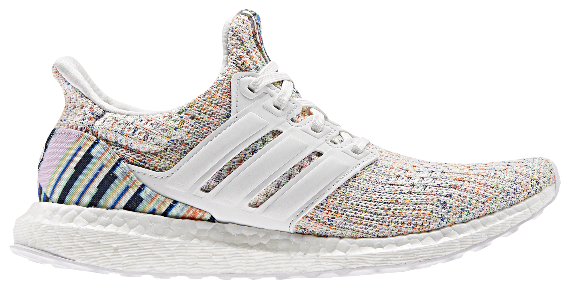 adidas ultra boost womens white with rainbow